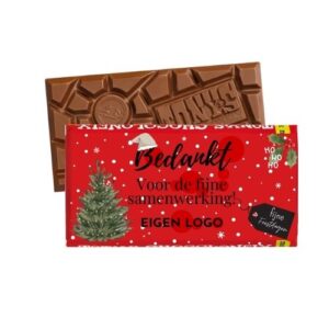 tony chocolonely kerst met logo