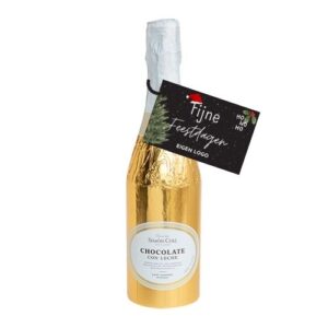 simon col fles van chocolade logo tekst