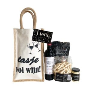 cadeaupakket tasje vol sinterklaas logo tekst