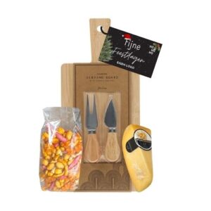 kaasset met logo tekst