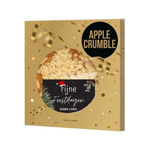 appeltaart met logo tekst