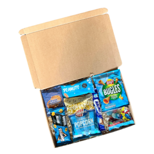brievenbuspakket blauwe topper
