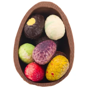 mini eischaal gevuld met luxe paaseitjes mix 140g