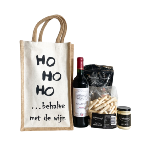 relatiegeschenk ho ho ho behalve met de wijn