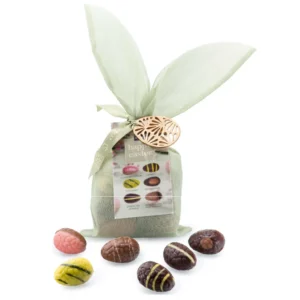 Luxe Chocolade Paaseieren Gevuld Mix in Bunny Bag