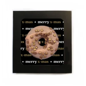donut melkchocolade merry x mas