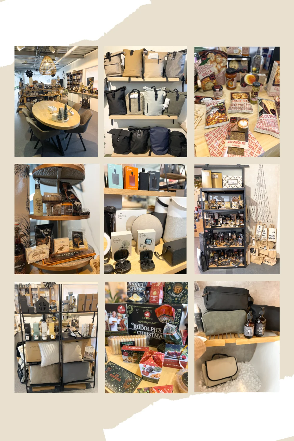 groot in cadeaus kerstpakketten showroom