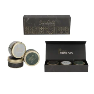 kaarsen blikken pakket zwart