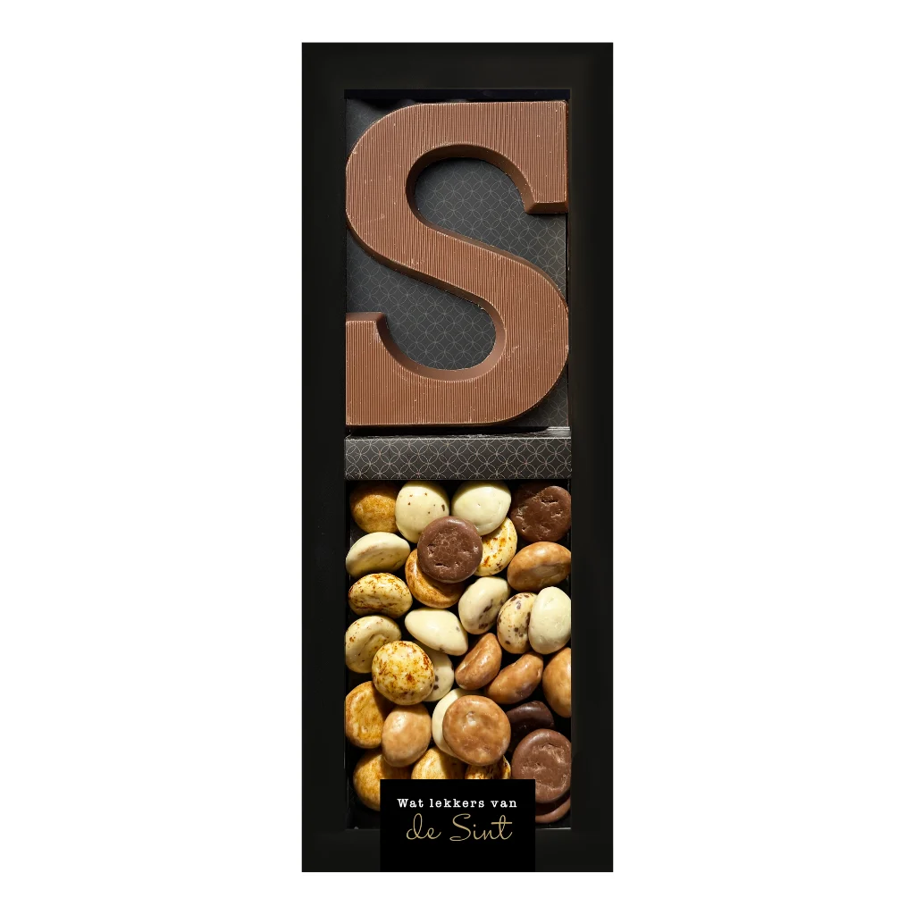 Sinterklaas 2-vaks letters en chocolade kruidnoten