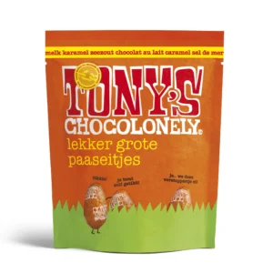 tonys chocolonely paaseitjes karamel zeezout